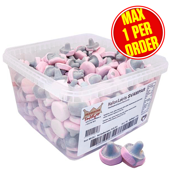 Hallon/lakritssvampar 1kg