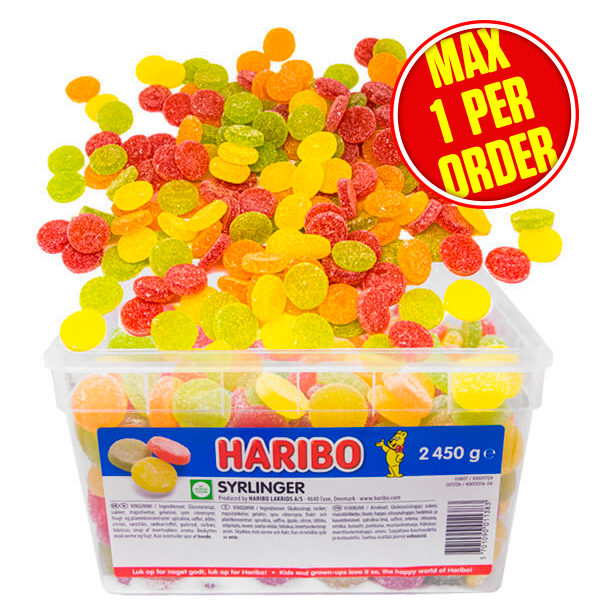 Haribo Syrlingar 2,45kg