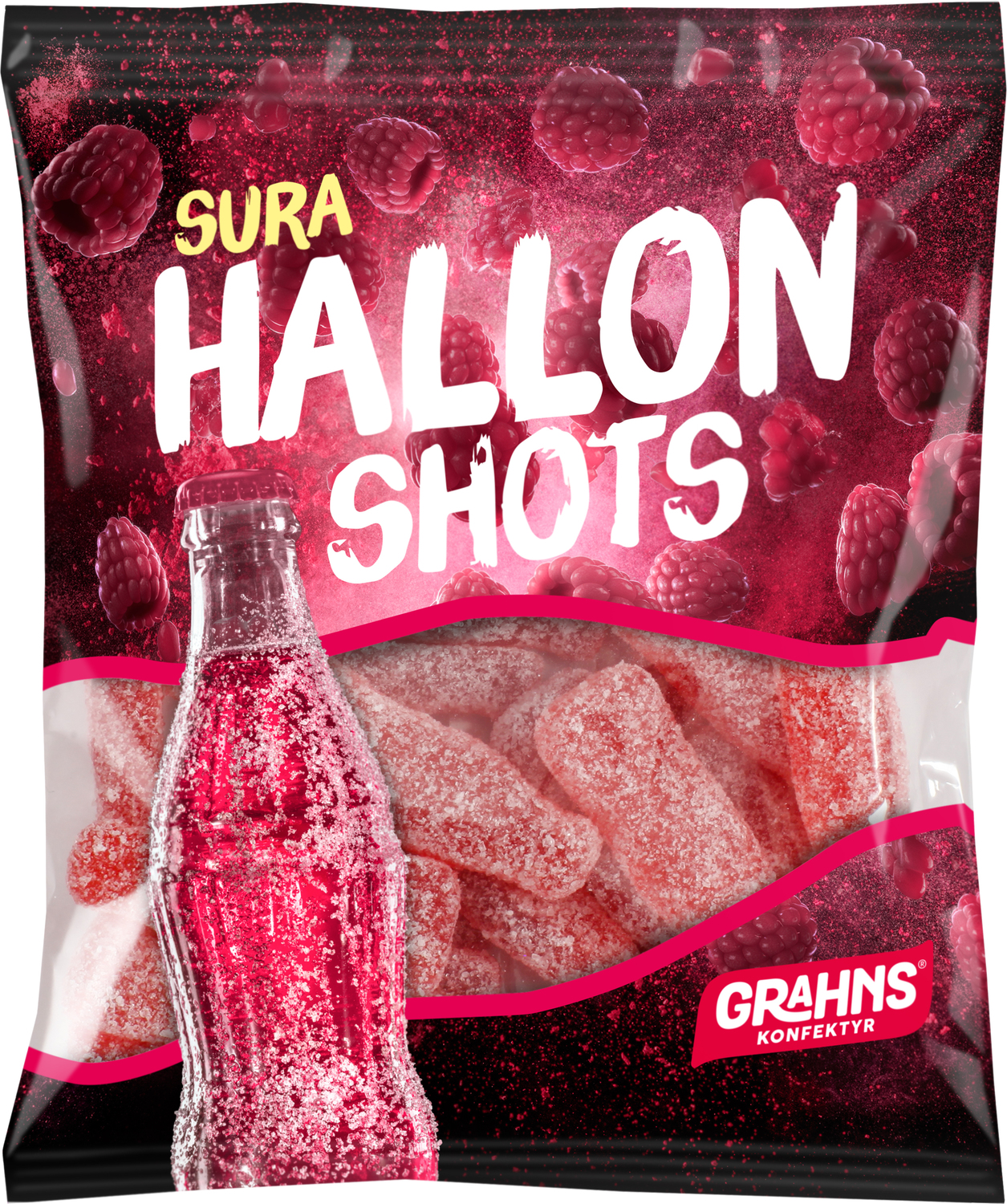4st - Hallonshots 80g