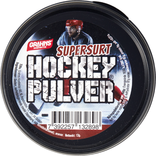 Hockeypulver Surt  – 5 st