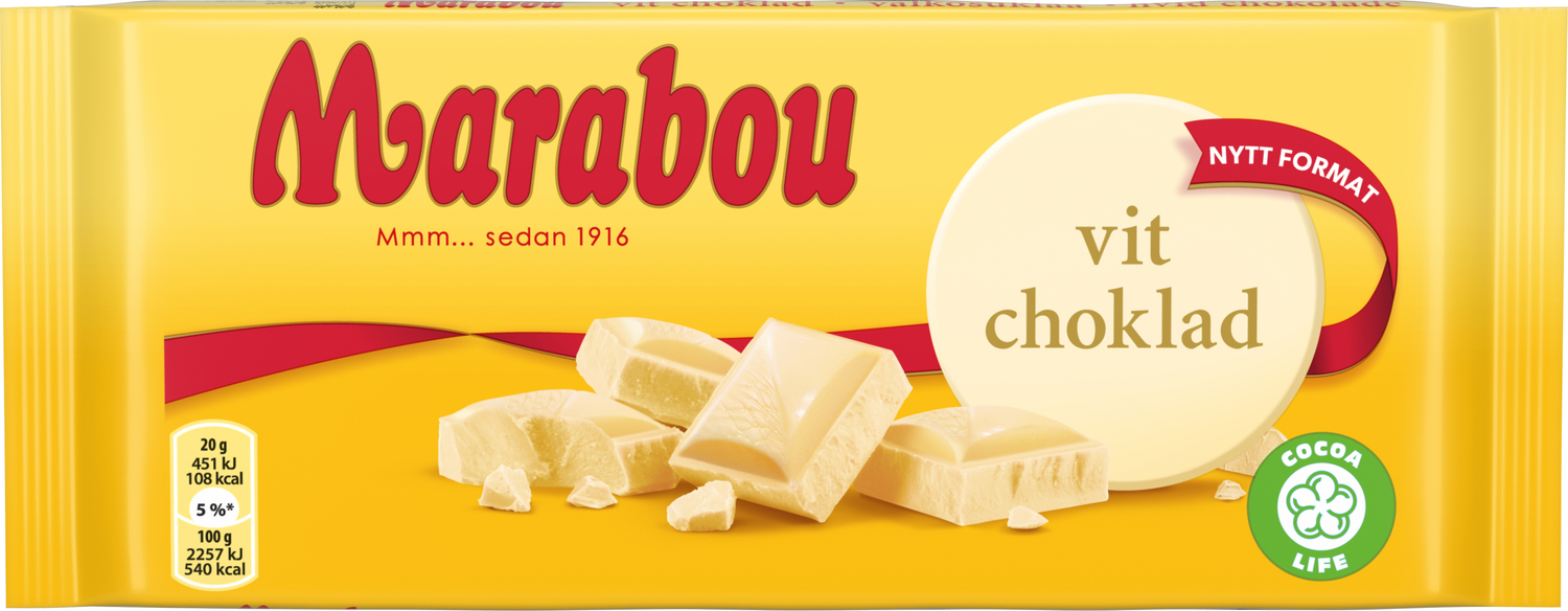 Marabou Vit Choklad 180g