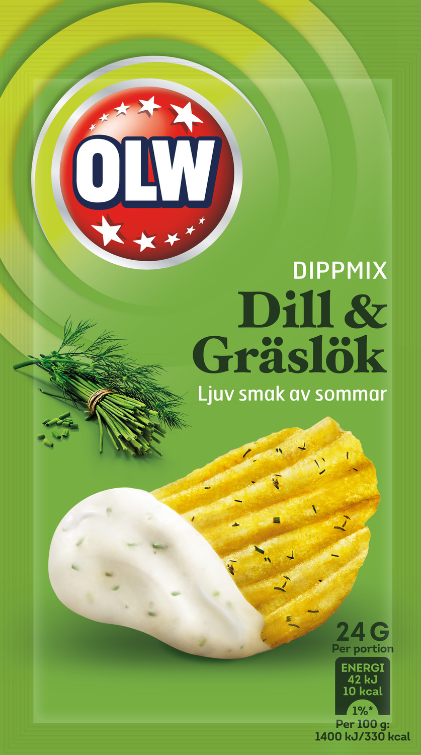 5st - OLW Dippmix Dill & Gräslök 24g