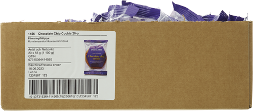 Delicato Chocolate Chip Cookie 20-pack