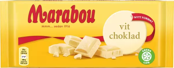 Marabou Vit Choklad 180g