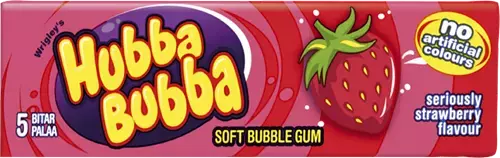 HUBBA BUBBA STRAWBERRY – 5 st