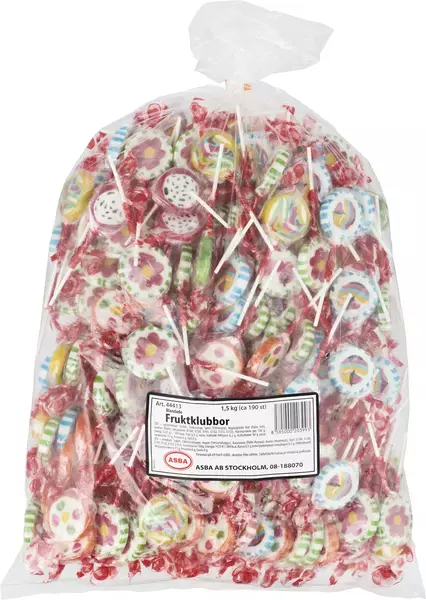Syrliga Fruktklubbor - 190 st