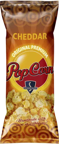 Sundlings Popcorn Cheddar 100g