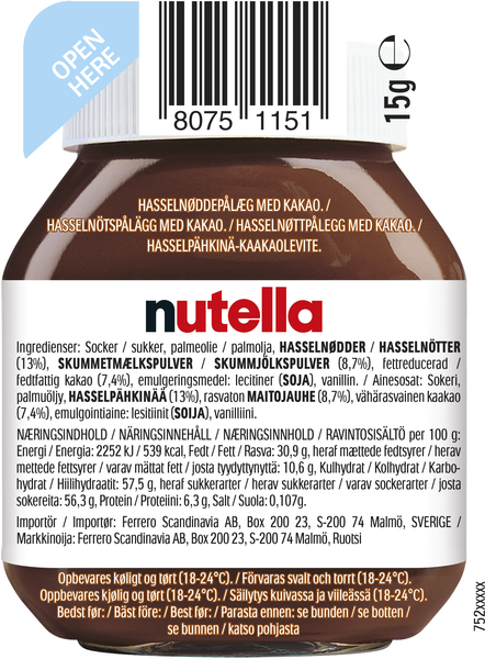 4st - Nutella 15g