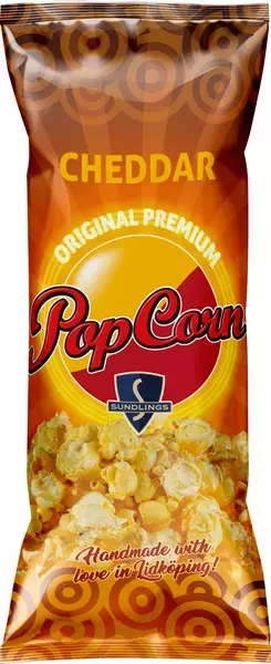 Sundlings Popcorn Cheddar 24st 100g