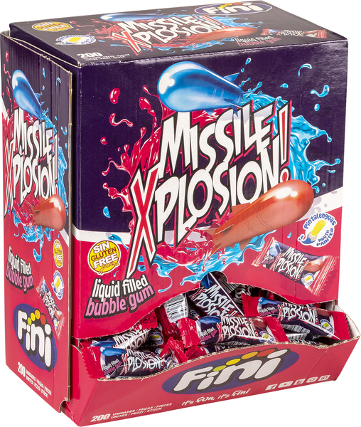 Fini Missile Xplosion Gum - 200 st