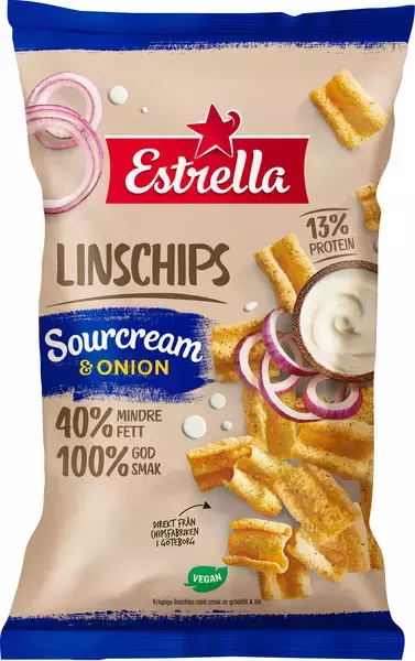 LINSCHIPS SOURCREAM & ONION - 110GR