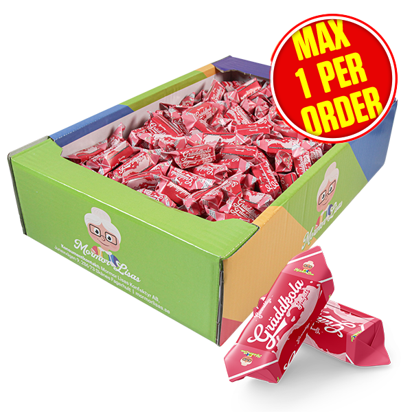 Mormor Lisas Gräddkola Jordgubb 4kg