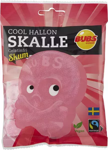 3st - Bubs Cool Hallonskalle skum 90g
