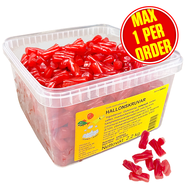 Hallonskruvar Scandi Candy 2,2kg