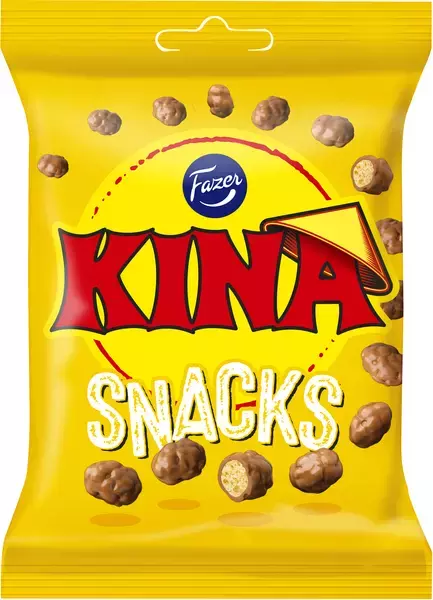 KINA GUL SNACKS 90g PÅSE