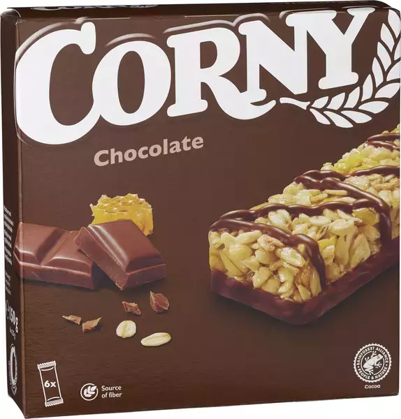 Corny Bars Choklad 6-pack 25g x 10st