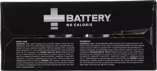 Battery Energy No Calories - 33cl x 24st