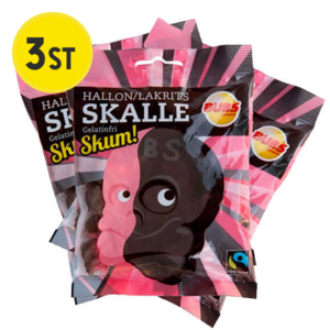3st - Bubs Hallon/Lakritsskalle skum 90g