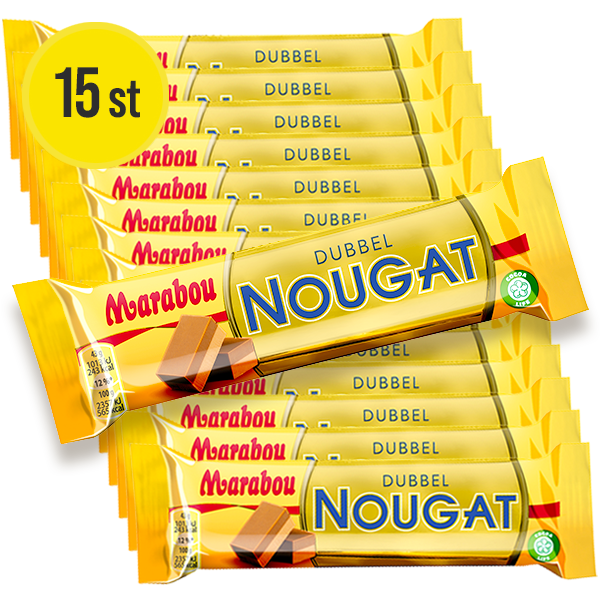 15st - Marabou Dubbelnougat 43g