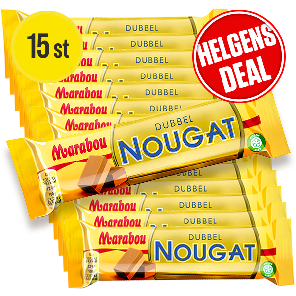 15st - Marabou Dubbelnougat 43g