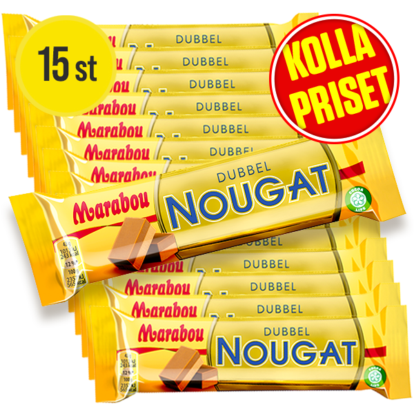 15st - Marabou Dubbelnougat 43g