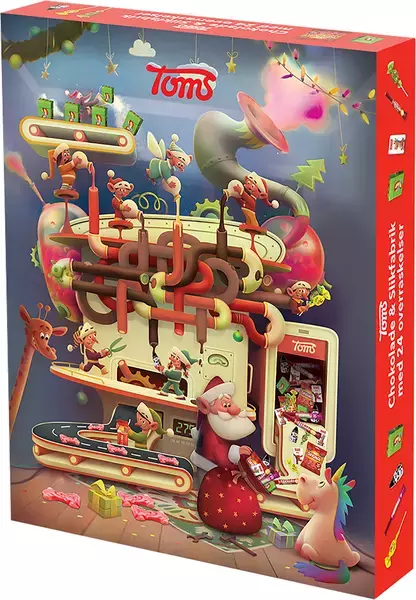 Toms Julfabrik Adventskalender 385g