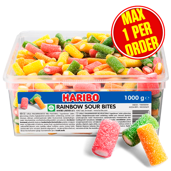 HARIBO Rainbow Sour Bites 1kg