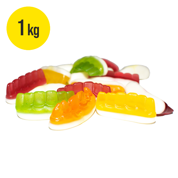 Tänder med fruktsmak