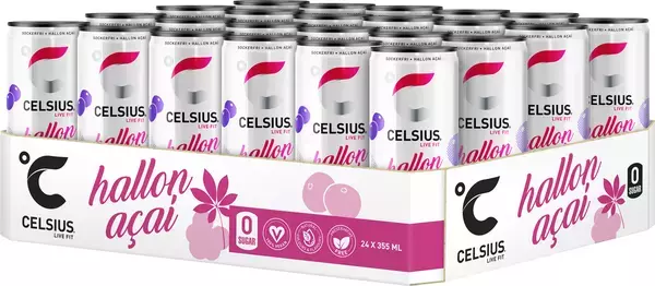 Celsius Hallon Acai 355ml x 24st
