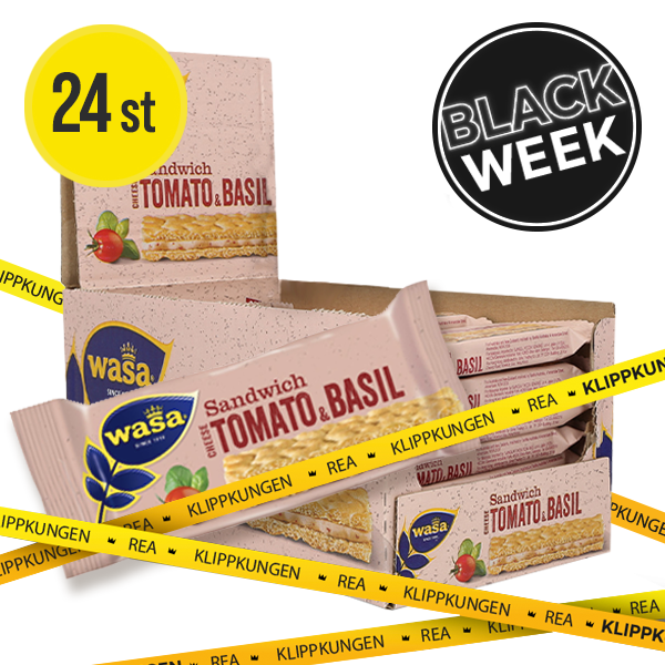 Wasa Sandwich Cheese Tomato Basil 24x40g