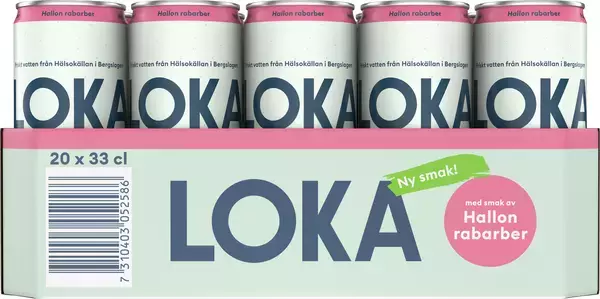 Loka Hallon Rabarber 20st x 33cl