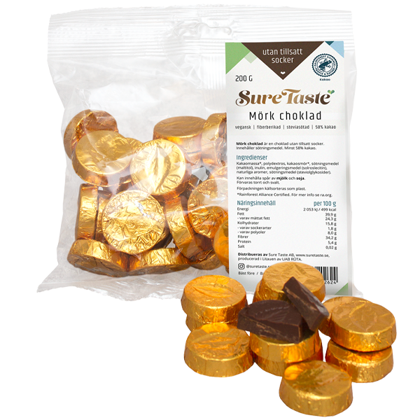 Chokladmynt Mörk Choklad Guld 160g