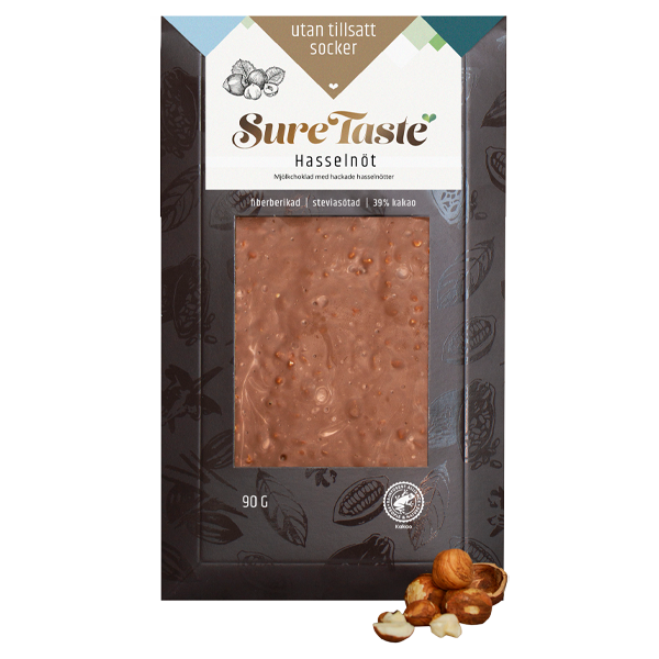 Chokladkaka Hasselnöt 90g