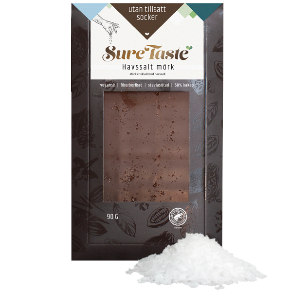 Chokladkaka Mörk Choklad Havssalt 90g