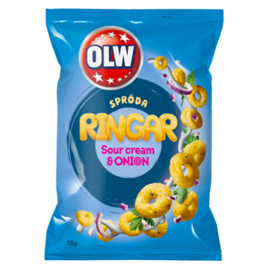 OLW Ringar Sourcream & Onion 85g