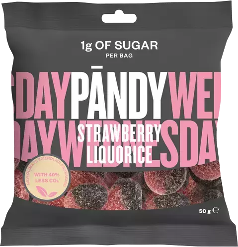 Pändy Strawberry Liquorice 50g