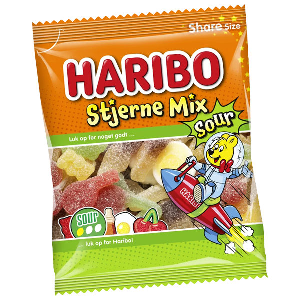 Haribo Stjärn Mix Sur 150g