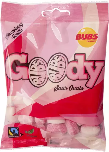 BUBS Goody Sour Strawberry Vanilla 90g
