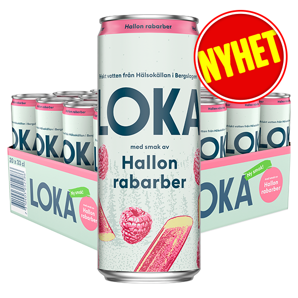 Loka Hallon Rabarber 20st x 33cl