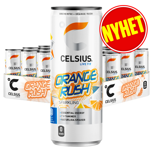 Celsius Orange Rush 24st x 355ml