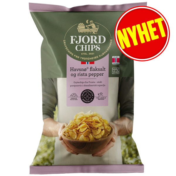 Fjordchips Havsnø & Rista Pepper 150g