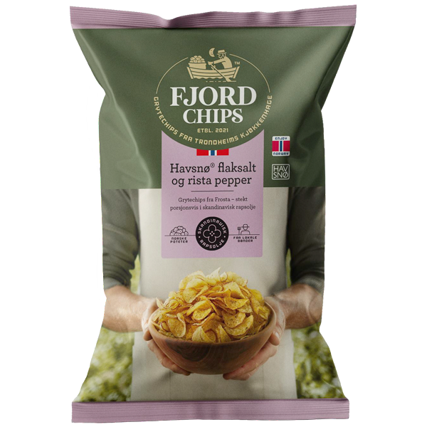 Fjordchips Havsnø & Rista Pepper 150g