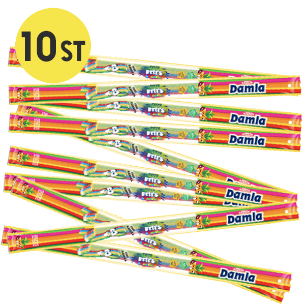 10st - Damla Sour Belts Rainbow 19g