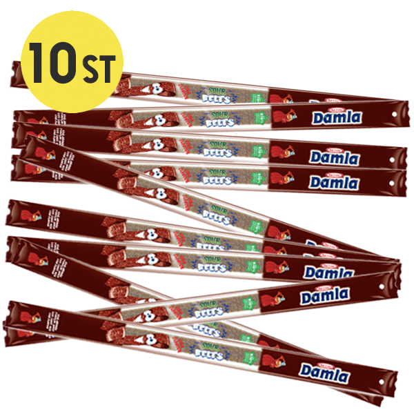 10st - Damla Sour Belts Cola 19g