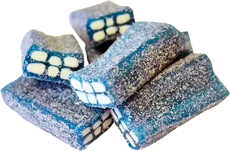 SOCKRAD TEGELSTEN BLÅBÄR - 1 kg