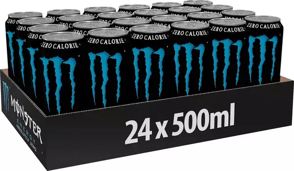 Monster Absolutely Zero (blå) 24 x 50cl
