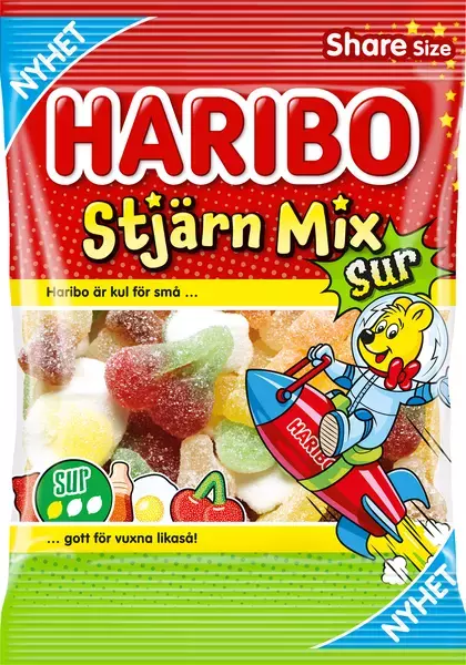 Haribo Stjärn Mix Sur 150g