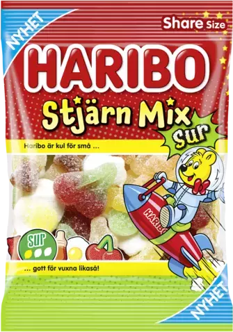 Haribo Stjärn Mix Sur 150g