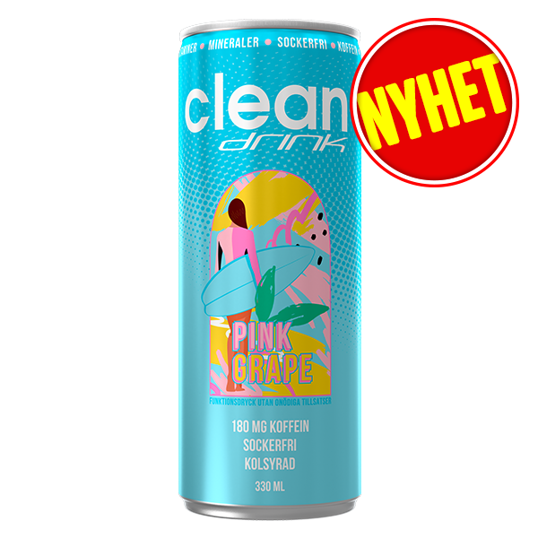 Clean Drink Pink Grape 33cl