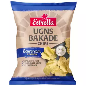 Estrella Ugnsbakade Sourcream/Onion 125g